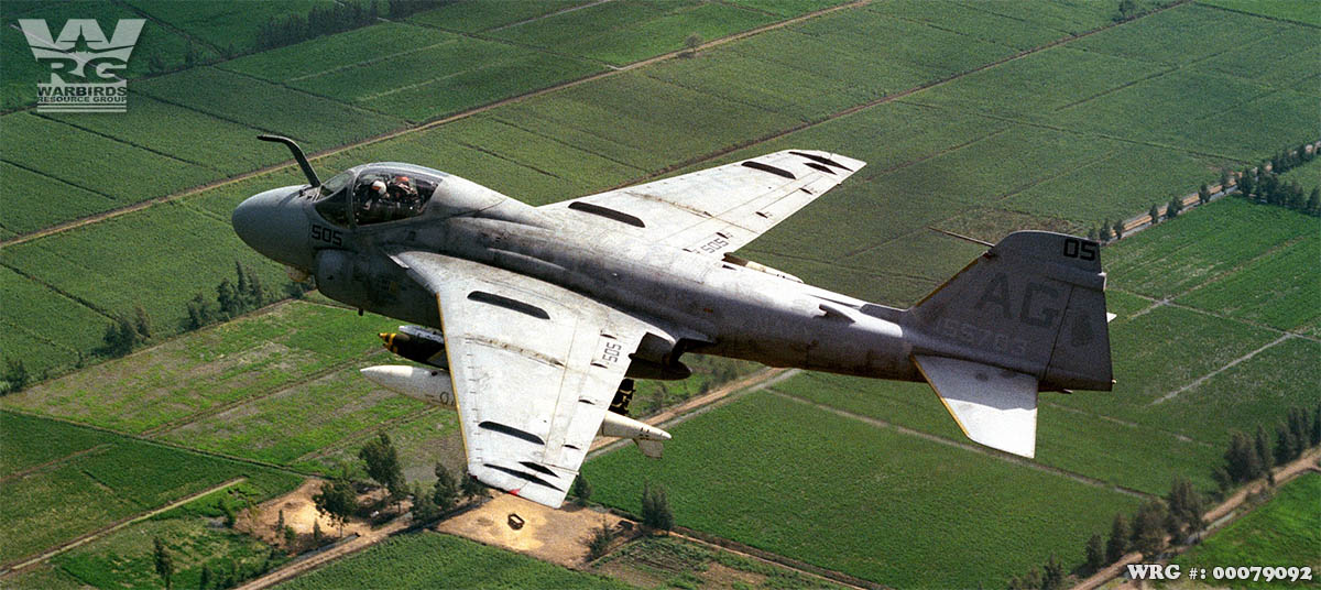 A-6E Intruder/Bu. 155703 of VA-65 off the USS Dwight D. Eisenhower, August 1, 1983.